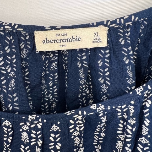 Abercrombie Kids Smocked Off the Shoulder Peplum Crop Top Girls Size XL - Picture 8 of 9